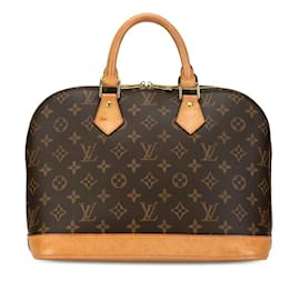 Louis Vuitton-Bolsa Louis Vuitton Monogram Alma PM - Couro PVC marrom-Marrom,Monograma