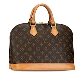 Louis Vuitton-Bolsa Louis Vuitton Monogram Alma PM - Couro PVC marrom-Marrom,Monograma