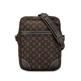 Louis Vuitton-Bolso de Hombro Louis Vuitton Monogram Run Danube - M95228 Ébano Marrón-Castaño,Damier ebene,Monograma