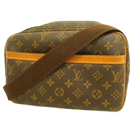 Louis Vuitton-Louis Vuitton Monogram Reporter PM Schultertasche für Frauen-Braun