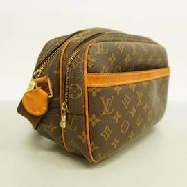 Louis Vuitton-Louis Vuitton Monogram Reporter PM Schultertasche für Frauen-Braun