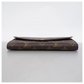 Louis Vuitton-Louis Vuitton Monogram Portefeuille Sarah Long Wallet-Brown,Pink