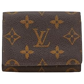 Louis Vuitton-Funda de tarjeta sobre Monogram Louis Vuitton para mujeres-Castaño