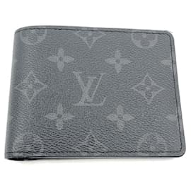 Louis Vuitton-Carteira Slender Monogram Eclipse Louis Vuitton-Azul,Monograma