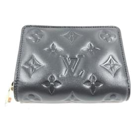 Louis Vuitton-Louis Vuitton Monogram Portefeuille Lou M81599 Coin Purse-Black,Blue,Monogram