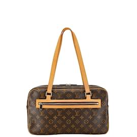 Louis Vuitton-Bolsa Louis Vuitton Monogram Cite GM - Couro PVC marrom-Marrom