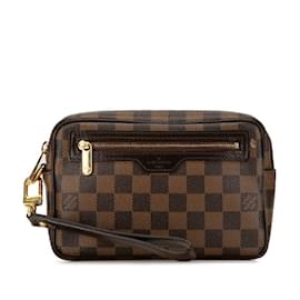 Louis Vuitton-Louis Vuitton Damier Pochette Bier Macau Clutch Tasche-Braun