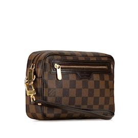 Louis Vuitton-Louis Vuitton Damier Pochette Bier Macau Clutch Tasche-Braun