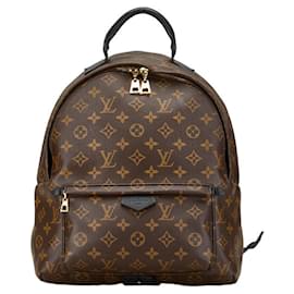 Louis Vuitton-Mochila Louis Vuitton Monogram Palm Springs MM - Cuero PVC marrón-Castaño