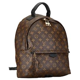 Louis Vuitton-Mochila Louis Vuitton Monogram Palm Springs MM - Cuero PVC marrón-Castaño