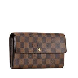 Louis Vuitton-Lange Brieftasche Pochette Porte Monnaie Damier Louis Vuitton-Braun