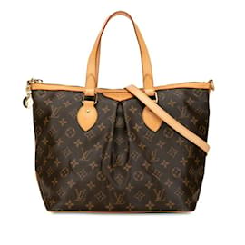 Louis Vuitton-Louis Vuitton Monogram Palermo PM Schultertasche-Braun