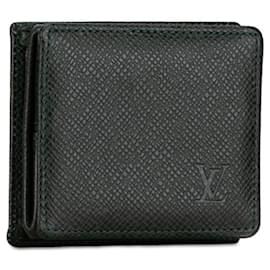 Louis Vuitton-Porte-monnaie Boite Coin Louis Vuitton Taiga en vert Épisea-Autre,Vert