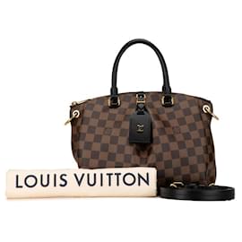 Louis Vuitton-Bolsa Louis Vuitton Damier Odeon Tote PM - Couro PVC marrom-Marrom