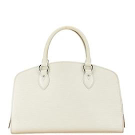 Louis Vuitton-Bolsa Louis Vuitton Epi Pont Neuf PM em branco marfim-Branco,Fora de branco