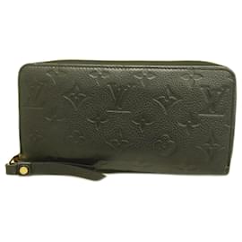 Louis Vuitton-Portafoglio lungo Zippy Monogram Empreinte Louis Vuitton per donne-Nero,Monogramma