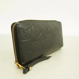 Louis Vuitton-Portafoglio lungo Zippy Monogram Empreinte Louis Vuitton per donne-Nero,Monogramma