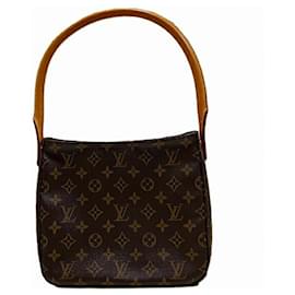 Louis Vuitton-Sac à main Louis Vuitton Monogram Looping MM pour femmes-Marron