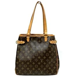 Louis Vuitton-Sac à main vertical Batignolles Monogram Louis Vuitton pour femmes-Marron