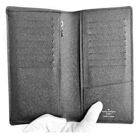 Louis Vuitton-Louis Vuitton Epi Portefeuille Brazza M60622 Long Wallet for Men-Black
