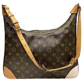 Louis Vuitton-Sac à épaule Boulogne 30 Monogram Louis Vuitton pour femmes-Marron