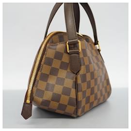 Louis Vuitton-Sac à main Louis Vuitton Damier Belem PM pour femmes-Damier ebène