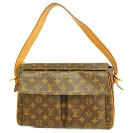 Louis Vuitton-Sac à épaule Louis Vuitton Monogram Vivacite GM pour femmes-Marron