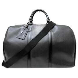 Louis Vuitton-Sac à épaule Boston Kendall PM M30122 en Taiga Louis Vuitton-Noir