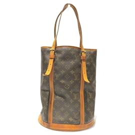 Louis Vuitton-Louis Vuitton Monogram Bucket GM Schultertasche-Braun,Monogramm