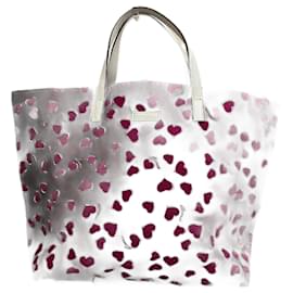 Gucci-Borsa tote in tela e pelle GUCCI Heartbeat per donne-Marrone,Rosa,Bianco