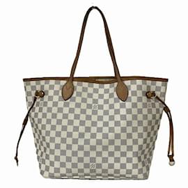 Louis Vuitton-Louis Vuitton Damier Azur Neverfull MM Tote Bag-Blau