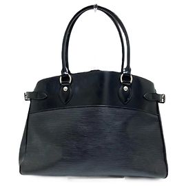Borsa a spalla Louis Vuitton Epi Passy GM M59252 per donne Nero