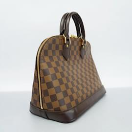 Louis Vuitton-Sac à main Louis Vuitton Damier Alma en Ébène-Damier ebène