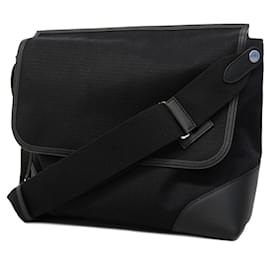 Hermès-Hermes Black Swift Leather Shoulder Bag for Men-Black
