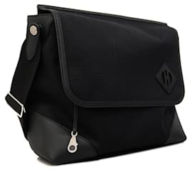 Hermès-Hermes Black Swift Leather Shoulder Bag for Men-Black