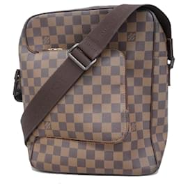 Louis Vuitton-Sac à épaule Louis Vuitton Damier Olaf MM en Ébène-Damier ebène