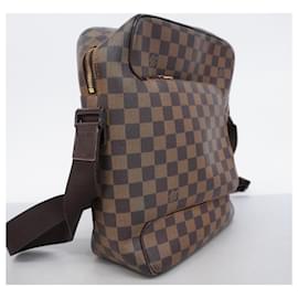 Louis Vuitton-Sac à épaule Louis Vuitton Damier Olaf MM en Ébène-Damier ebène