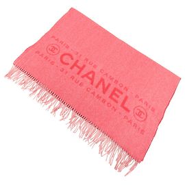 Stola in cashmere Chanel in rosa e rosso Rosa Rosso