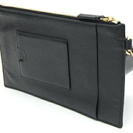 Balenciaga-Clutch in pelle nera Balenciaga-Nero