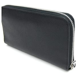 Burberry-Burberry Black Leather Long Wallet for Men-Black