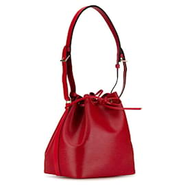 Louis Vuitton-Bolsa de ombro Louis Vuitton Epi Petit Noé em vermelho castelhano-Vermelho