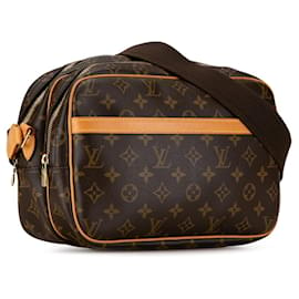 Louis Vuitton-Louis Vuitton Monogram Reporter PM Schultertasche-Braun