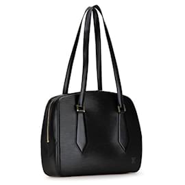 Louis Vuitton-Bolsa Louis Vuitton Epi Voltaire - Couro Preto-Preto