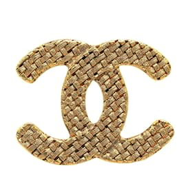 Chanel-Spilla placcata in oro Chanel Coco Mark per donne-D'oro