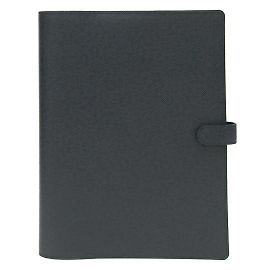 Copertura per notebook in pelle Taiga Louis Vuitton in Ardoise e Nero Nero Grigio