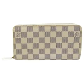 Louis Vuitton-Portefeuille Zippy Damier Azur N60019 de Louis Vuitton pour femmes-Autre