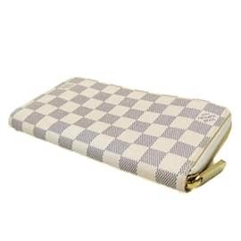 Louis Vuitton-Portefeuille Zippy Damier Azur N60019 de Louis Vuitton pour femmes-Autre