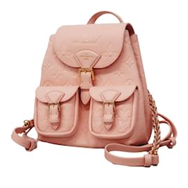 Louis Vuitton-Louis Vuitton Monogram Empreinte Backpack in Pink Opal-Pink,Other