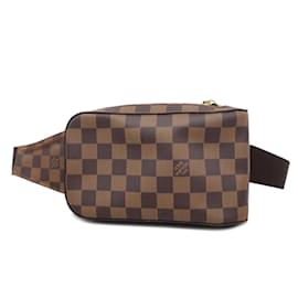 Louis Vuitton-Borsa a tracolla Louis Vuitton Damier Geronimos N51994 Ebano-Damier ebene