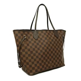 Louis Vuitton-Borsa tote Louis Vuitton Damier Neverfull MM - Ebene/Rose Ballerine-Rosa,Damier ebene